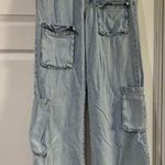 RSQ  Women's Wide Leg Denim Cargo Jeans Size 26 Photo 0