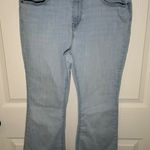 Levi's 726 Flare Jeans Women's Size 33 Light Wash Frayed Hem Bootcut Denim Photo 0