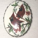 Painted Cardinal Pendant Necklace Photo 0