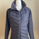 LL Bean Downtek Duck Down Fleece Lined Mock Neck Lightweight Jacket Black Photo 0