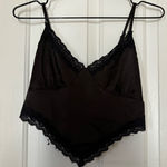 Forever 21 Black cropped tie in the back top Photo 0