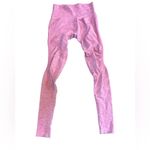 Alphalete Womens Rose Pink High Waisted Aero Ruched Full Length Leggings Small Photo 2