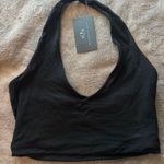 Klassy Network Klassy ultra crop top halter black with built it bra Photo 0