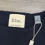 Elie Tahari  Long Sleeve Crew Neck Ribbed‎ Striped Sweater Black White Size Small Photo 10
