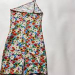 ZARA  Women’s Floral Print One Shoulder Romper Sz S Photo 4