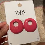 ZARA  Resin pink earrings Photo 2