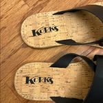Kork-Ease Like new  black leather cross strap sandal slides Photo 4