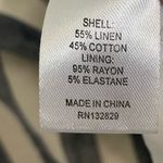 L'Academie  Poppy Linen Blend Blue White Striped Blazer Size Small Photo 2