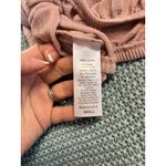 Project Social T  Sweater Womens Small Pink Burnout Short Sleeves Tops Knit Photo 7