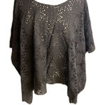 Love Sam #512  Oversized Eyelet Crop Top Photo 0