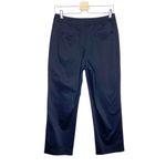 Liz Claiborne Dark Navy Blue Black Audra Cotton Blend Straight Leg Pants Photo 4