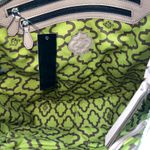 OR YANY Taupe Leather Hobo Shoulder Bag Braided Detail Top Zip Exterior Pocket Brown Photo 7