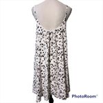 Adrienne  medium women’s sleeveless knee length creme dress animal print lined Photo 9