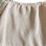 Wilfred  Smocked Off-Shoulder Long Sleeve Shirt Top Blouse Chiffon Size Medium Photo 9