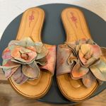 Born Crown Women's Floral Flower Embellished Slide Sandals Size 7 38 Pink Photo 1