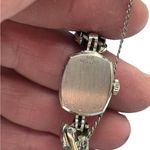 Bulova 14k White Gold & Diamonds 23 Wind Up Working Vintage Cocktail Watch Photo 3