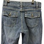 Lee  Just Below the Waist Stretch Denim Cropped Button Cuff Blue Jeans Womens 8 M Photo 5
