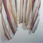 Zac and Rachel multicolored Striped open front casual boxy relaxed fit cardigan White Size XL Photo 2