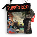 Puerto Rico Themed Crossbody Bag Black Photo 0