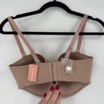 Thirdlove NWT 24/7 Classic Strapless Bra Microfiber Power Mesh Nude Size 36E Photo 5