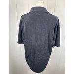 Barefoot Dreams Beach Cozy Terry Button Down Shirt in Black. Size S. NWOT Photo 2