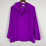 Columbia 1/4 Zip Fleece Pullover Womens 2X Purple -Pink Long Sleeve Lightweight Photo 7