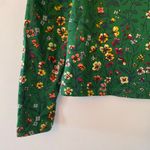 Anthropologie Maeve Green Floral Turtleneck Shirt Whimsy Fairy Women size Small Photo 4
