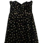 Shoshanna Black & Gold Star Silk Strapless Mini Dress (Size 4) Photo 1