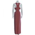 MISA Los Angeles Lyra Cut Out Jersey Knit Maxi Dress Cocoa Brown Size S NWT Photo 6