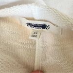 Madewell Sweatshirt Long-Sleeve Funnel-Neck Parchment Relaxed Size XS Photo 7