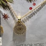 Nordstrom NWT Letter D - Mini Pave Alphabet Pendant Gold Necklace Photo 2