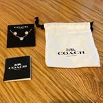 Coach  Rose Gold Necklace & Earrings Photo 0
