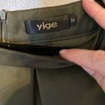 Yige green Midi Flared Pleated skirt with pockets Size 10 Photo 1