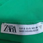 ZARA Green Sleeveless Square Neck Open Back Cami Camisole Tank Bodysuit Top Sz S Photo 2