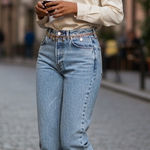 Levi's VTG 701 USA MADE Acid Wash Straight Button Fly Jeans Womens Sz 9 Photo 0