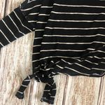 We The Free Striped Off-Shoulder Crop Top Side Tie Size XS Photo 4