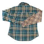 Disney Parks Haunted Mansion cozy resortwear button down plaid flannel top M Photo 1