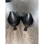 Nine West  Ettas Black Leather Pump Stiletto‎ High Heel Womens 9M S-91 Photo 2