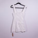 NEW Reformation Kerrigan Linen Lightweight Side Slit Square Neck Mini Dress 2  Photo 3