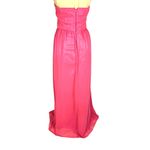 B Darlin Strapless Pink Gown 8 Crystal Beaded Flowing Chiffon Prom Pageant Formal Dress Photo 5