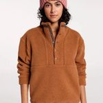 Alpine Design  Women's 1/4 Snap Sherpa Pullover Caramel Latte Size M Photo 0