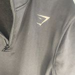 Gymshark Women's 1/4 Zip Large New Training Top Long Sleeve Gym Black Photo 2