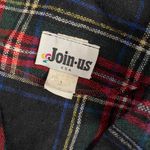 Joinus U.S.A. Vintage Joinus Red & Navy Plaid Long Clueless Movie Blazer Photo 3