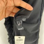 Windsor  LBD Black Sheer Mesh Ruched Gathered‎ Strappy Cowl Neck Mini Dress Photo 7