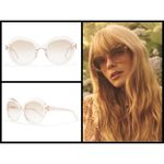 Zimmermann 💕💕 Amelie Butterfly Sunglasses ~ Nude Acetate 100% UV Protection NWT Photo 1