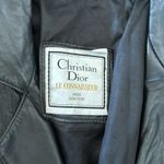 Christian Dior  Black Leather Blazer Photo 1