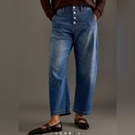 Pilcro The Arin Mid-Rise Button-Front Barrel Pant by Wide Leg Photo 3