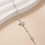 925 Silver Thin Chain Elegant Star Bracelet New in Packaging Photo 5