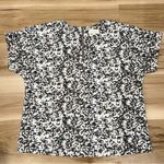 MELLODAY  V-Neck Short Sleeve Techno Top Women’s Small Photo 1