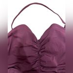 A. Che Sweatheart Line Ruched Tankini Top Purple Photo 1